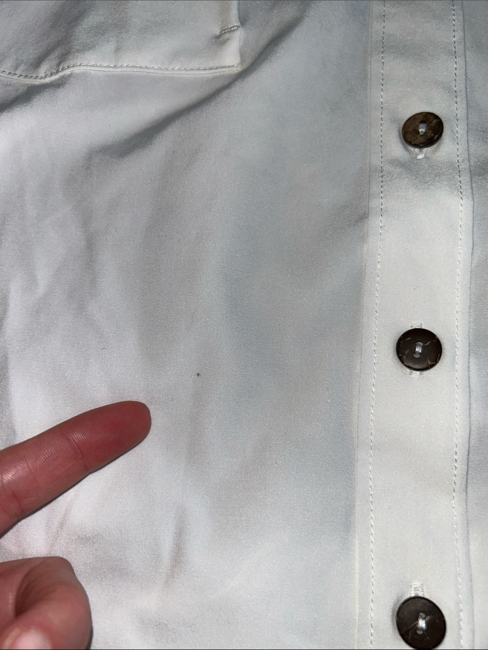 Carve Designs UPF 50+ Sun Shirt White Button Front Women's Small Oversized - Picture 7 of 9
